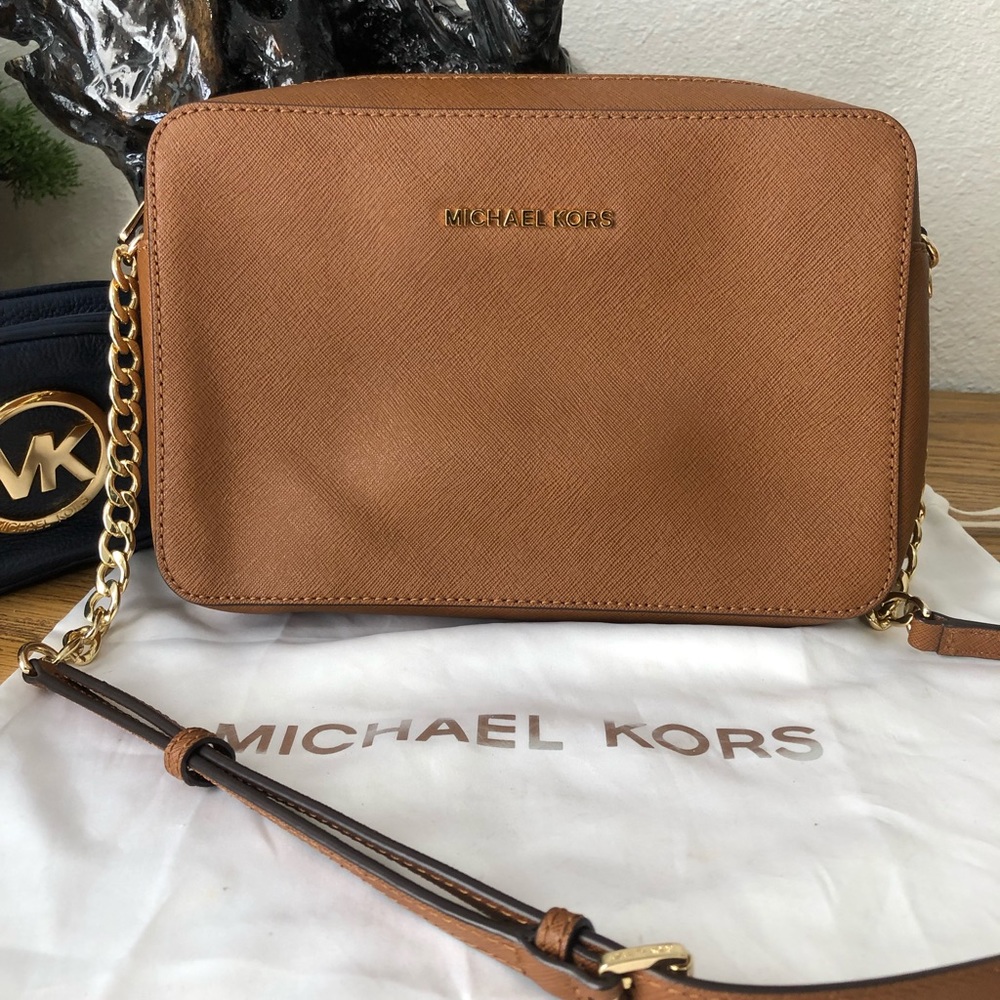 Michael Kors Jet Set Leather Purse Large
